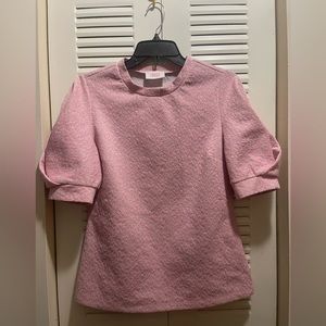 Savida glittery pink top with puffed sleeves💖